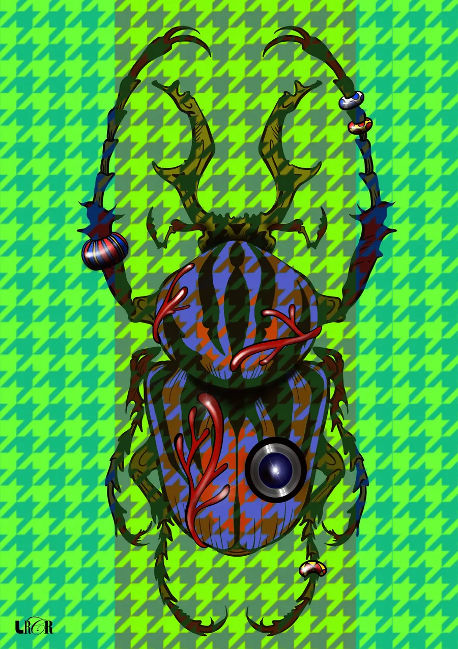 Beatle Verde Limão — LRCR-0006 — Arte Digital Studio LRCR
