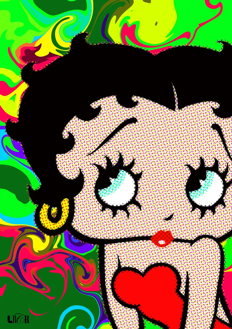 Betty Verde e Amarelo — LRCR-0012 — Arte Digital Studio LRCR