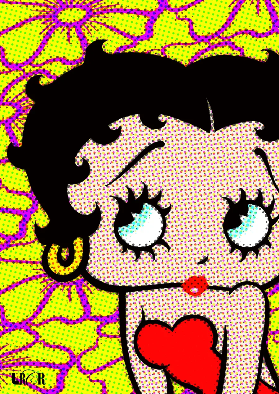 Betty Amarelo Neon — LRCR-0014 — Arte Digital Studio LRCR