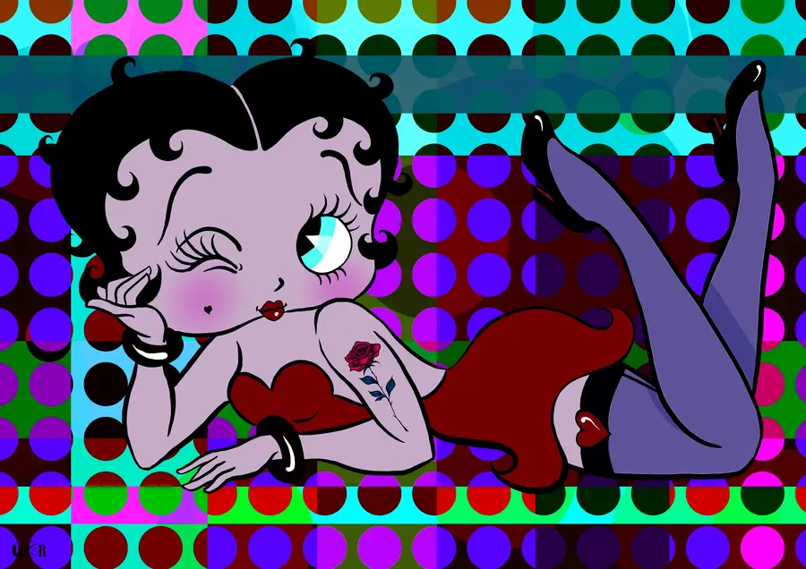 Boop Xadrez Bolinhas — LRCR-0022 — Arte Digital Studio LRCR