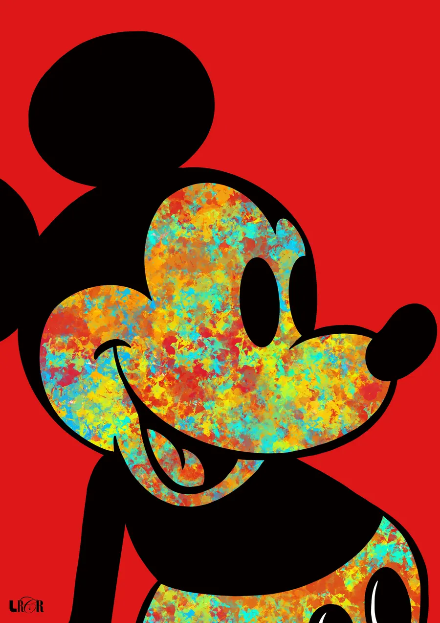 Mouse Vermelho Multicolorido — LRCR-0028 — Arte Digital Studio LRCR