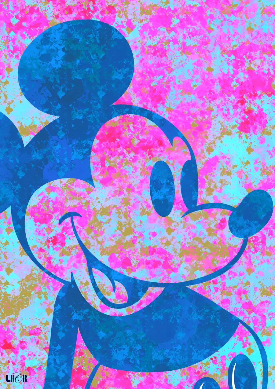 Mouse Azul e Rosa — LRCR-0029 — Arte Digital Studio LRCR