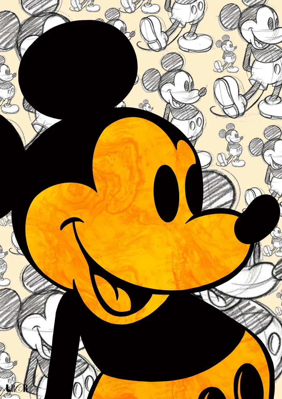 Mouse Amarelo Marmorizado — LRCR-0031 — Arte Digital Studio LRCR