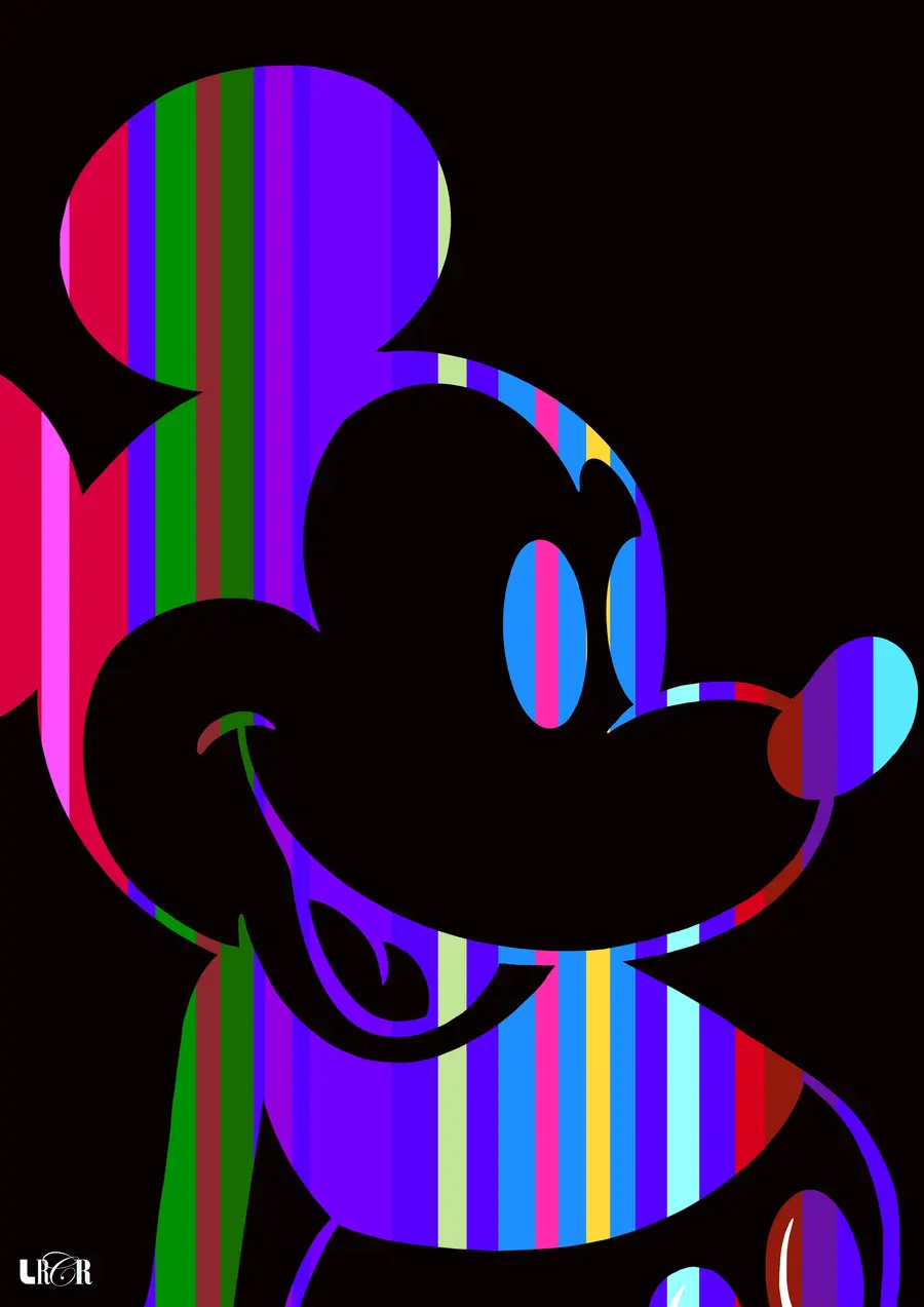 Mouse Listras Multicoloridas — LRCR-0033 — Arte Digital Studio LRCR