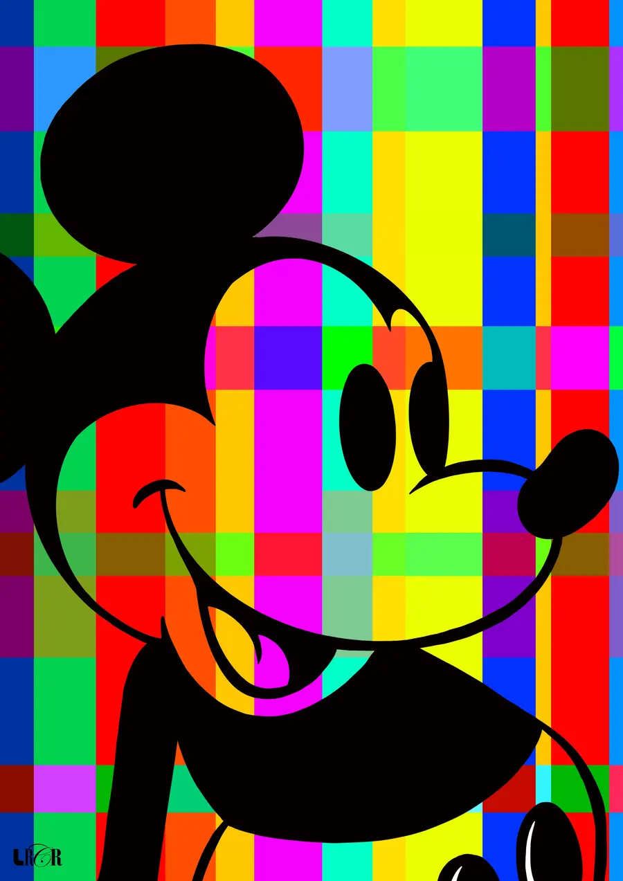 Mouse Xadrez Multicolorido — LRCR-0034 — Arte Digital Studio LRCR