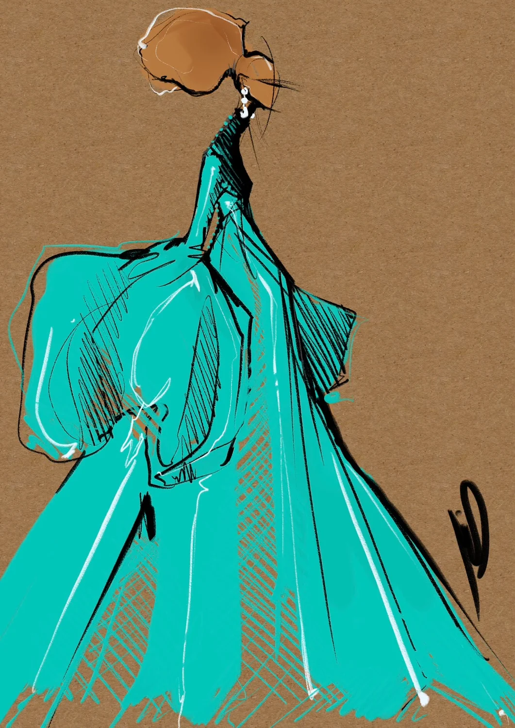 Desenho de moda LRCR-0066 — Studio LRCR