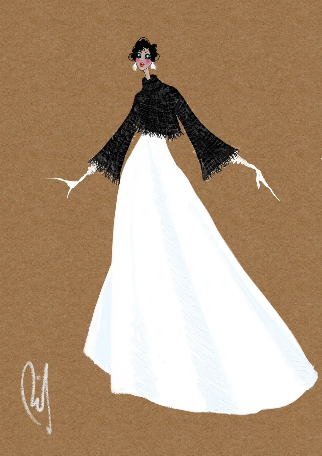 Desenho de moda LRCR-0067 — Studio LRCR