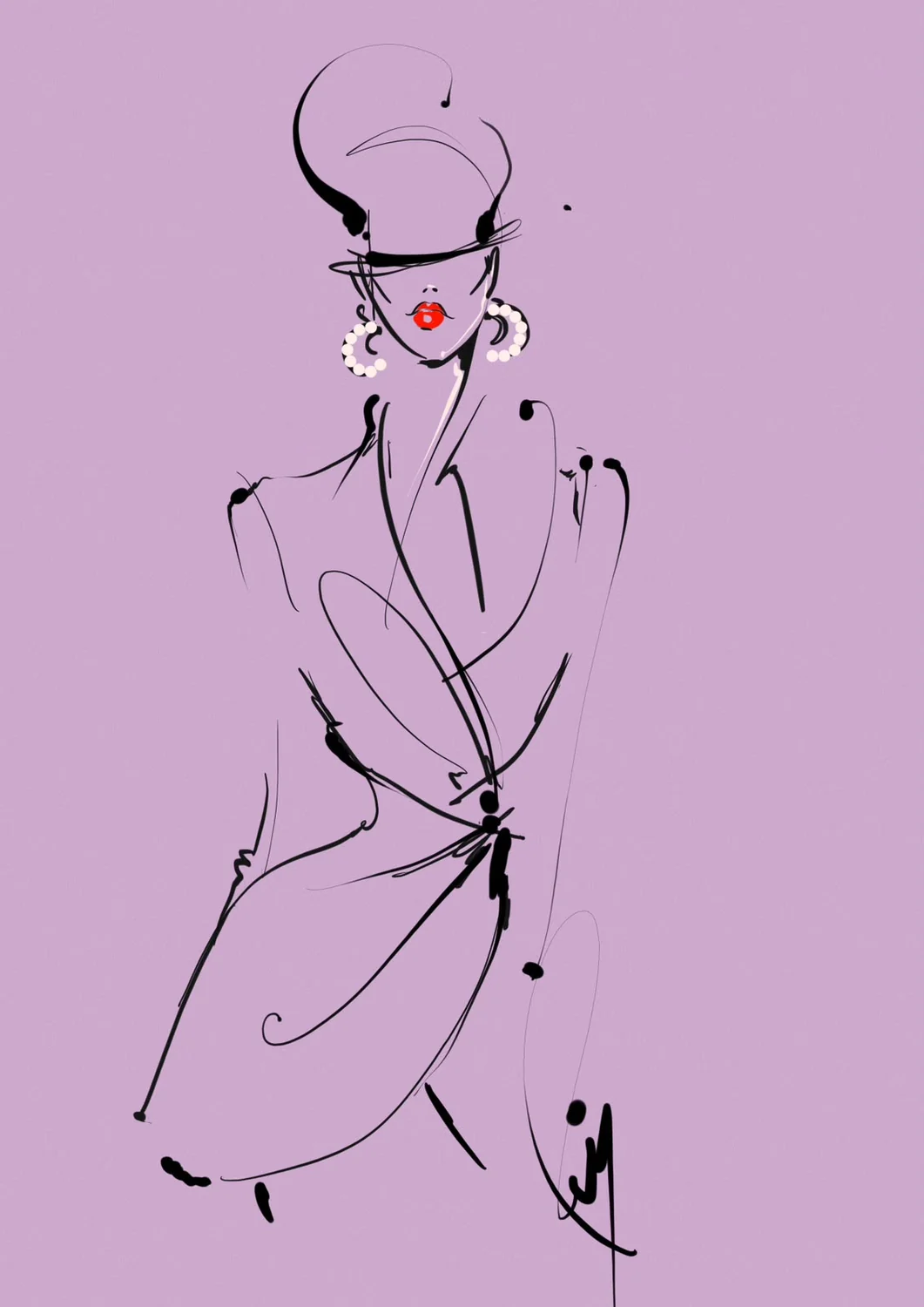 Desenho de moda LRCR-0070 — Studio LRCR