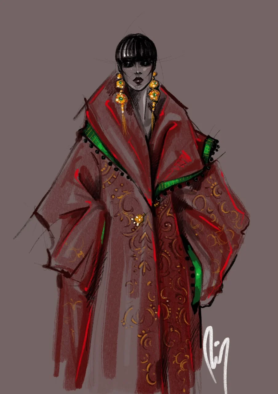 Desenho de moda LRCR-0084 — Studio LRCR