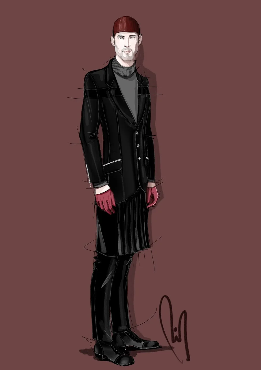 Desenho de moda LRCR-0086 — Studio LRCR