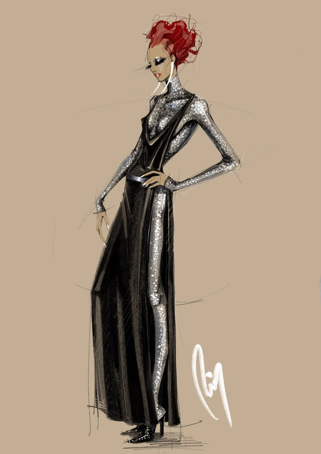 Desenho de moda LRCR-0088 — Studio LRCR