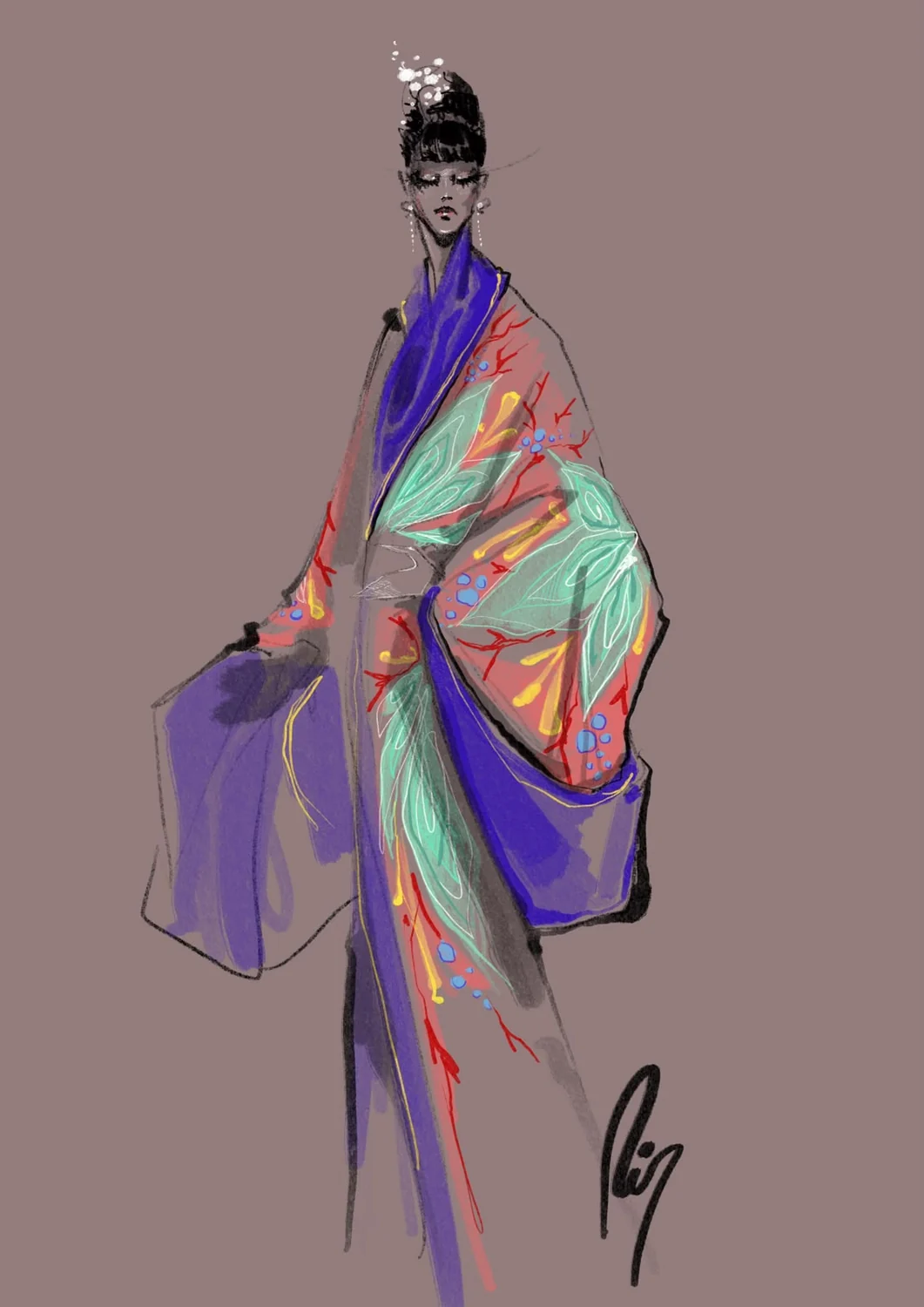 Desenho de moda LRCR-0091 — Studio LRCR