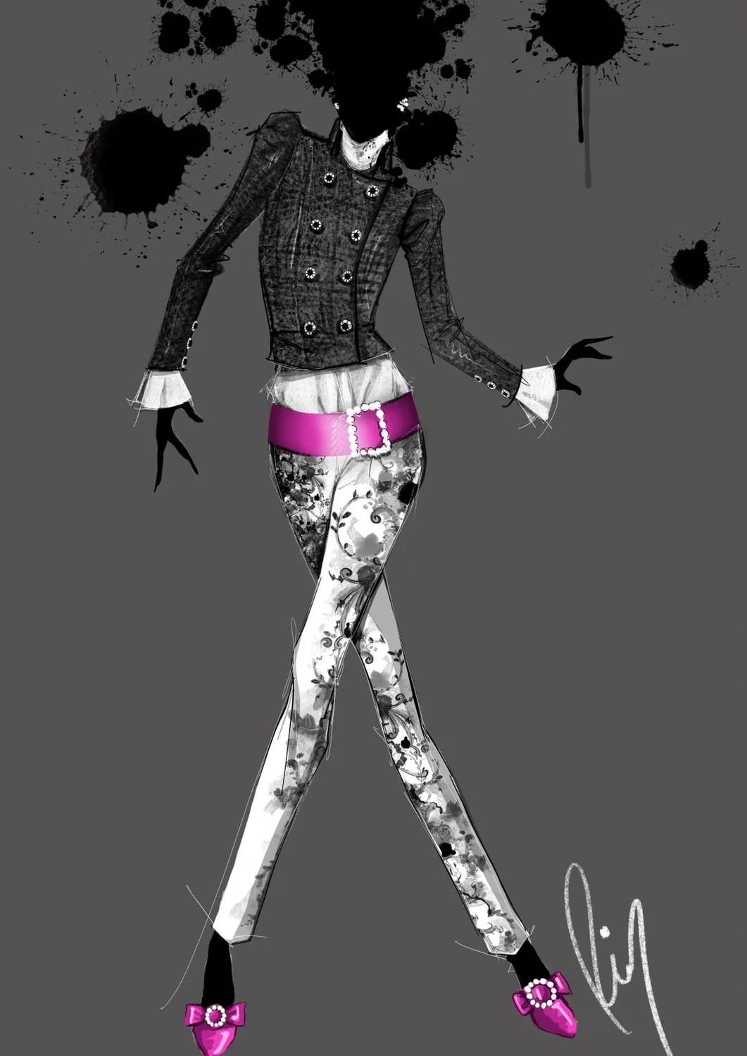 Desenho de moda LRCR-0093 — Studio LRCR