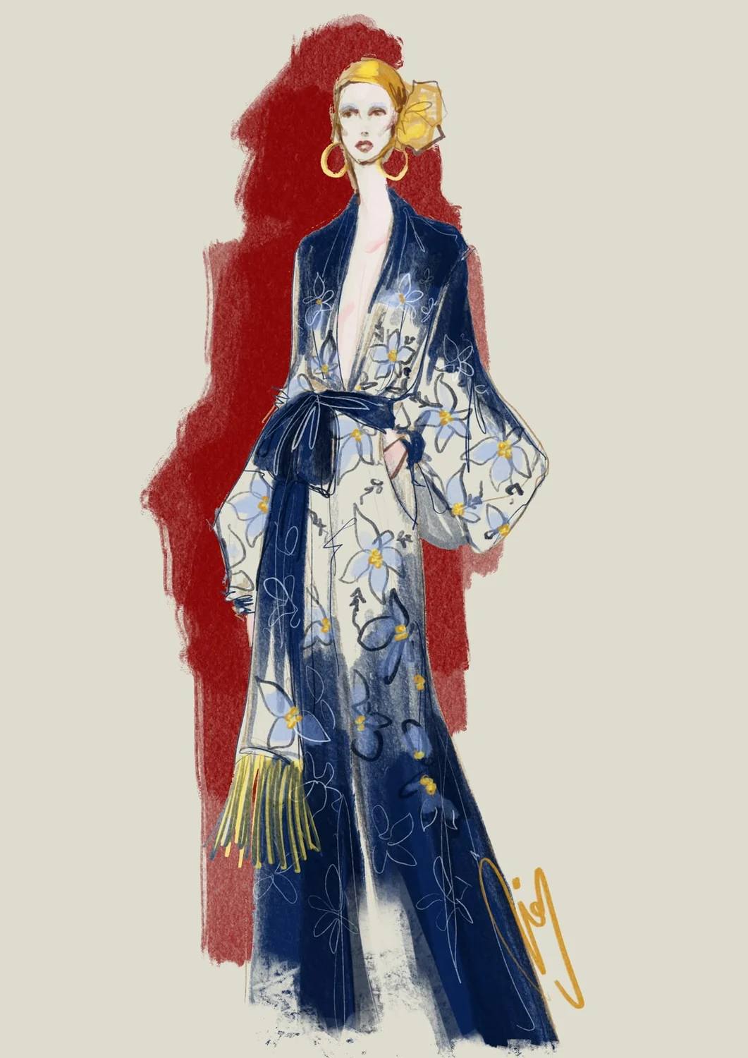 Desenho de moda LRCR-0094 — Studio LRCR