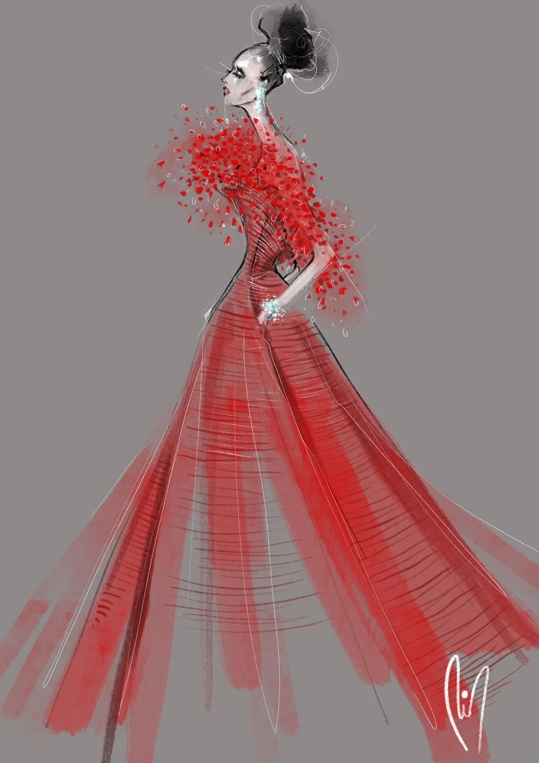 Desenho de moda LRCR-0098 — Studio LRCR