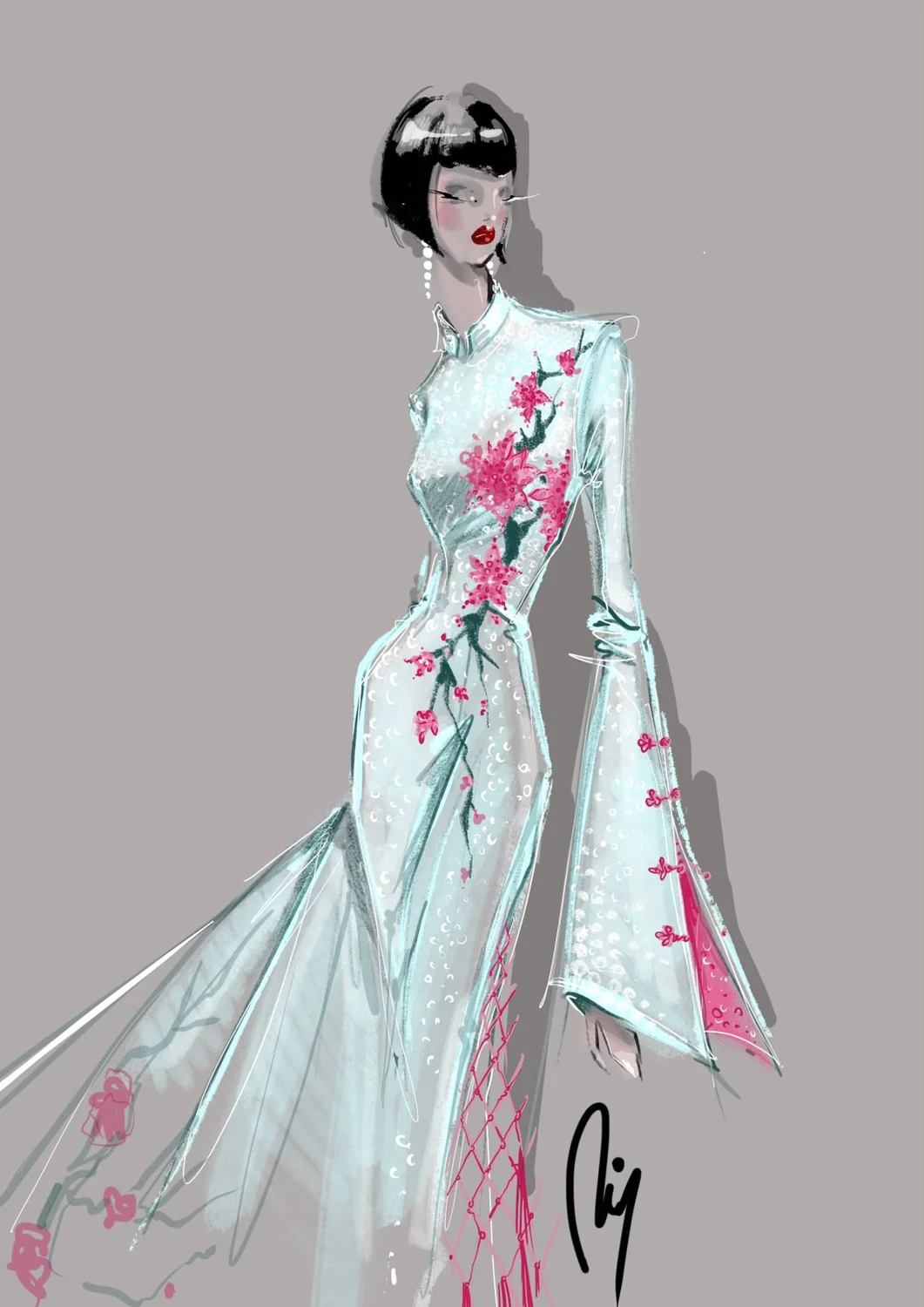 Desenho de moda LRCR-0102 — Studio LRCR