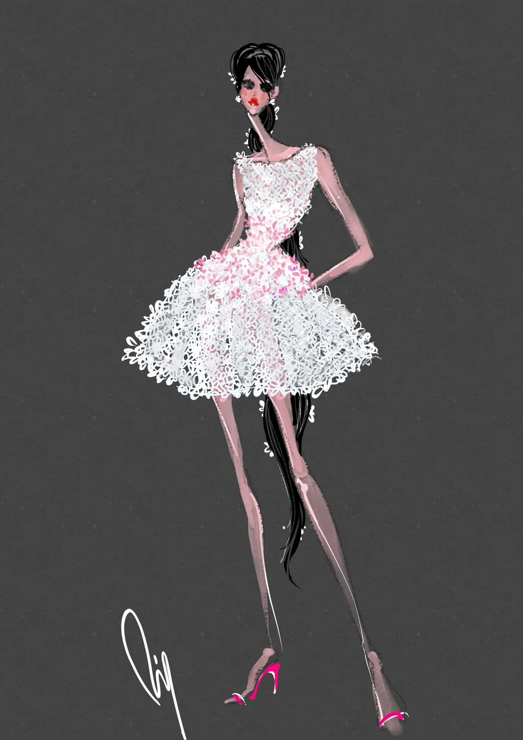Desenho de moda LRCR-0103 — Studio LRCR