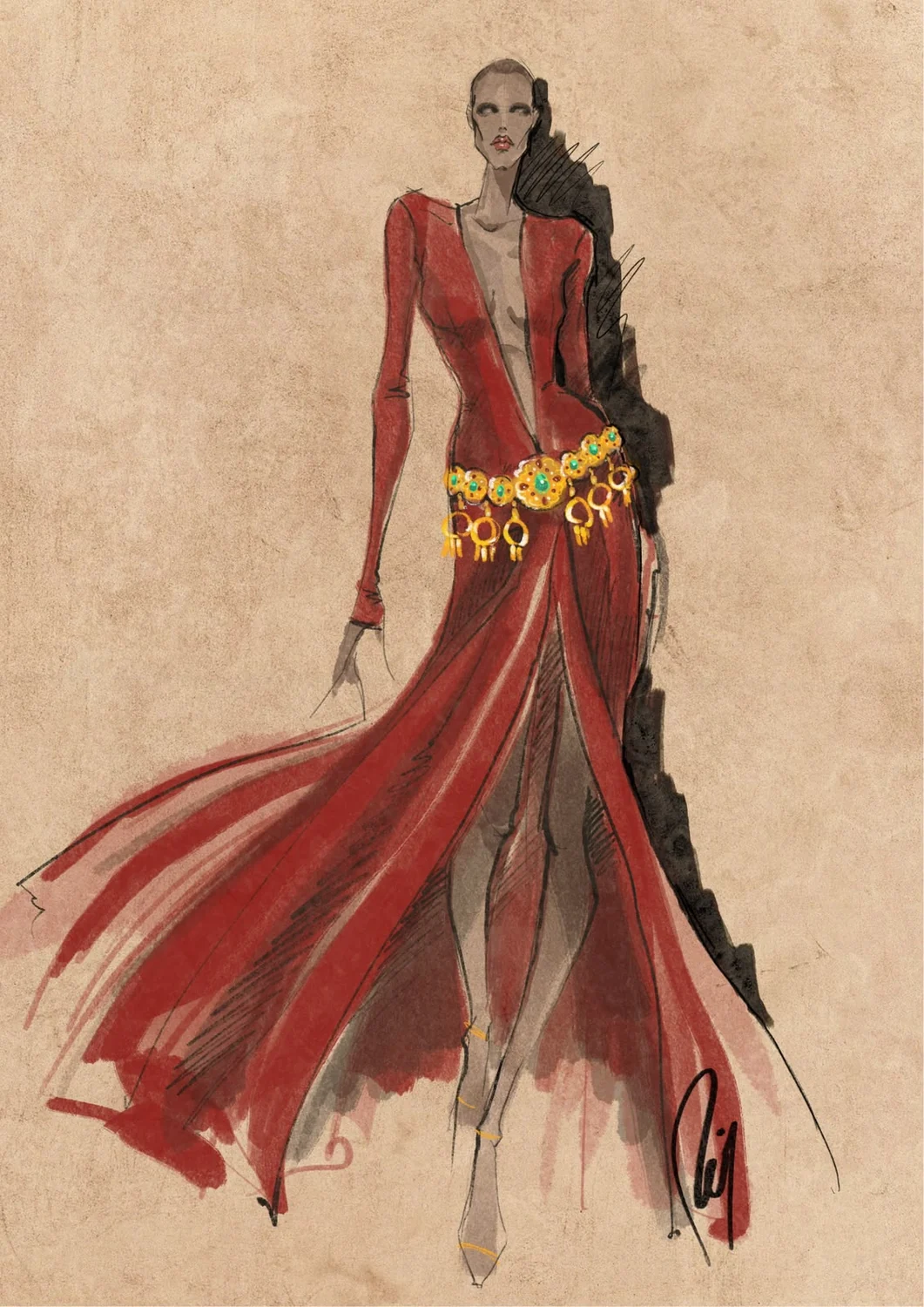 Desenho de moda LRCR-0108 — Studio LRCR