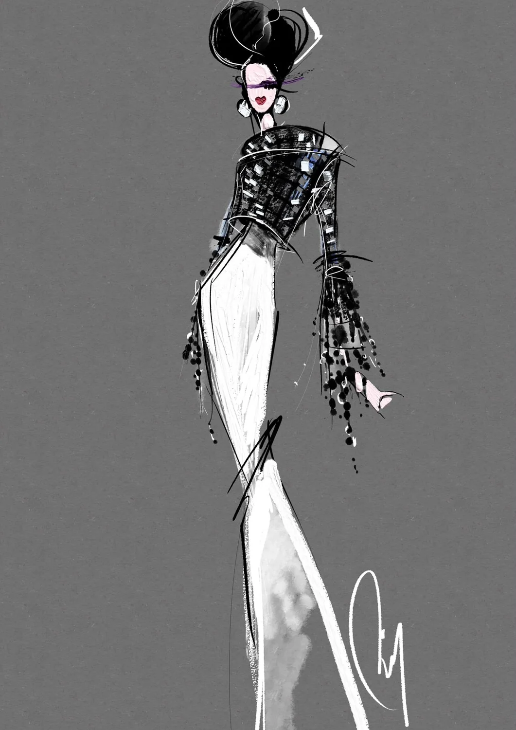 Desenho de moda LRCR-0113 — Studio LRCR