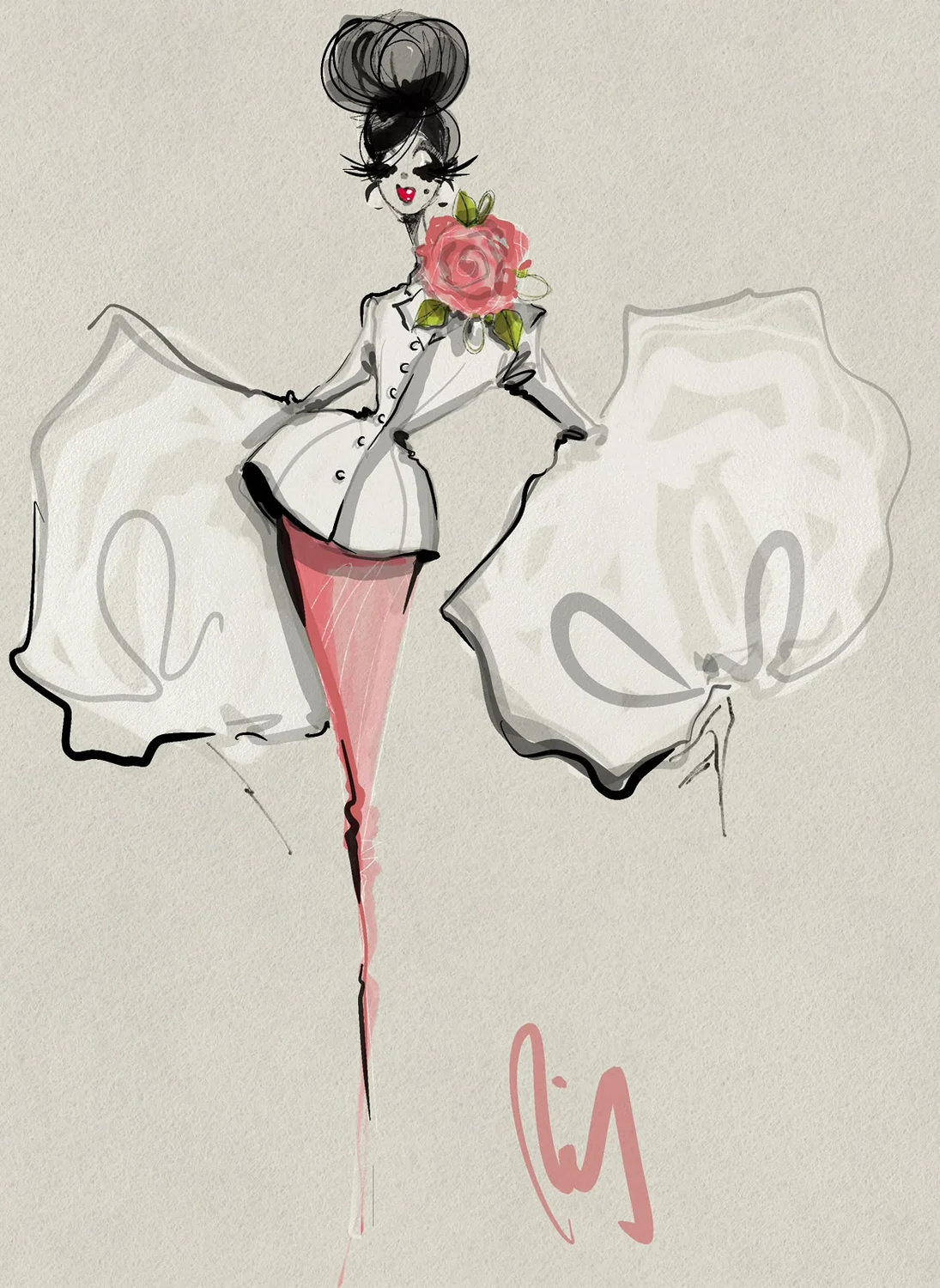 Desenho de moda LRCR-0116 — Studio LRCR
