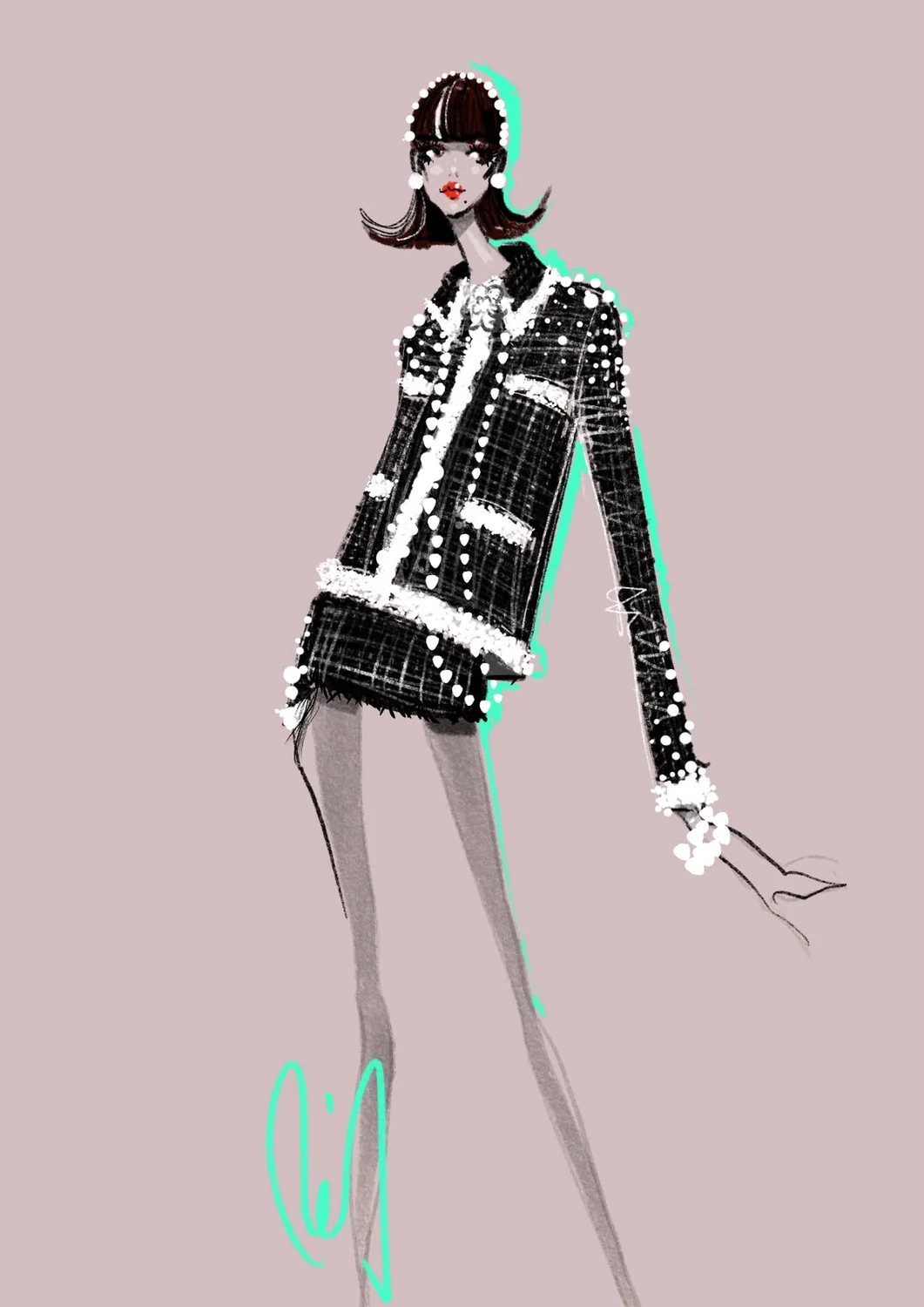 Desenho de moda LRCR-0117 — Studio LRCR