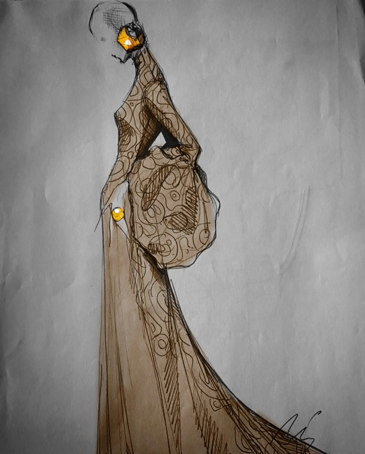Desenho de moda LRCR-0132 — Studio LRCR